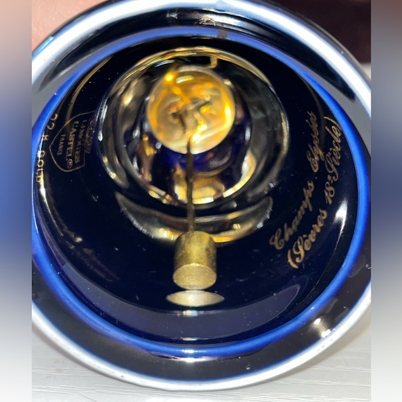 Vintage Limoges Castel France Champs Elysées Porcelain Cobalt Blue Bell - Picture 7 of 7